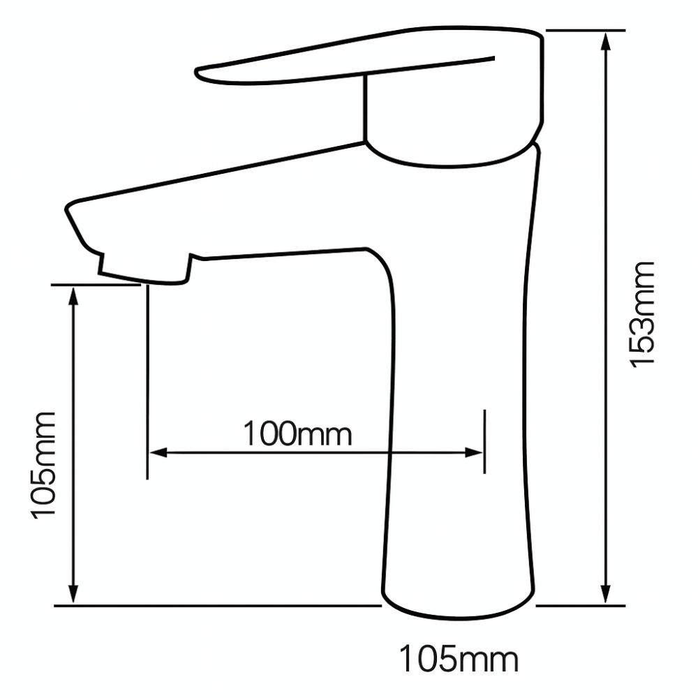 Torneira Lavabo Aço Escovado Bica Baixa – NATUS BASIS HIBERA GRIFERS