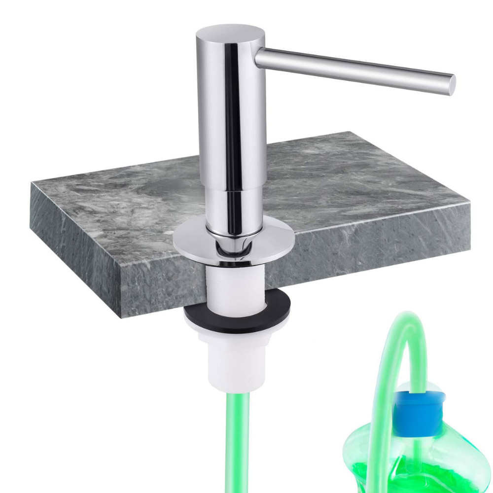 Dispensador de sabão líquido cromado SAPONE para bancada