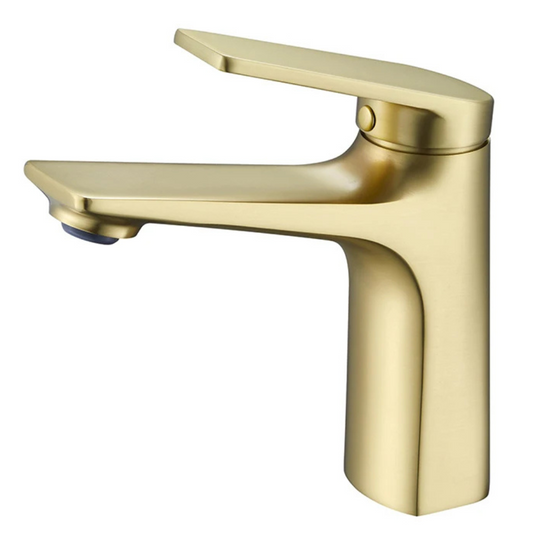 Grifo Lavabo Caño Bajo Dorado ELARA AURI GRIFERS