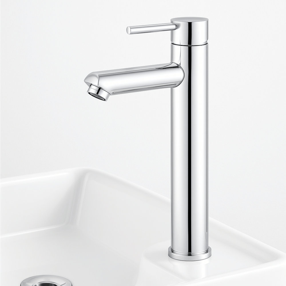Grifo Lavabo Cromado Caño Alto – ROUND ALTUS CROME GRIFERS