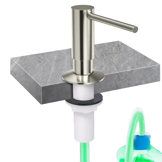 SAPONE HIBERA GRIFERS Dispensador de sabão líquido de aço escovado sob o balcão